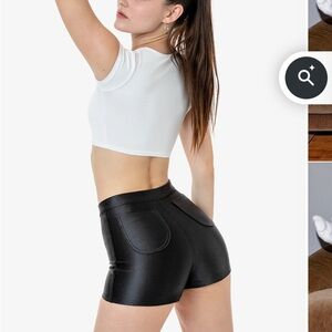 American Apparel Black High Waist Women's Shorts